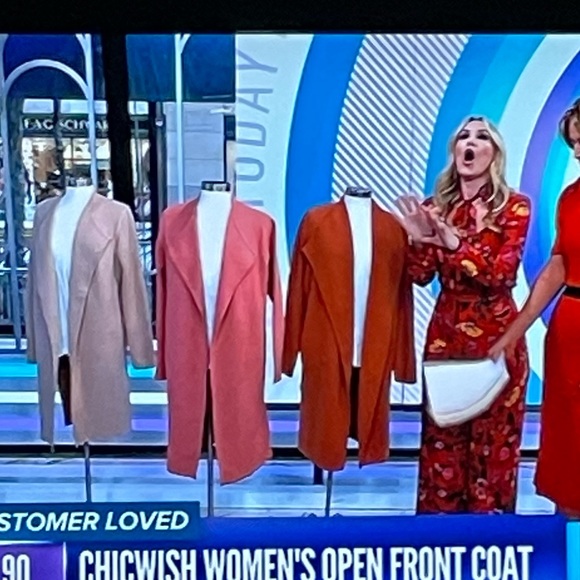 WINTER SALE ! CORAL VEGAN SUEDE JACKET SO SOFT N COMFORTABLE NWT 22”P 30 L - Picture 3 of 11